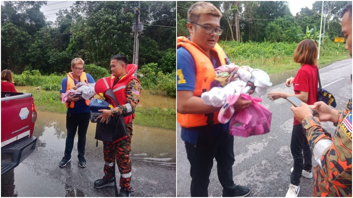 Bomba Rescues Flood-Stranded Family at Jalan Lukut-Penyulau 1 Bomba Rescues Flood-Stranded Family at Jalan Lukut-Penyulau