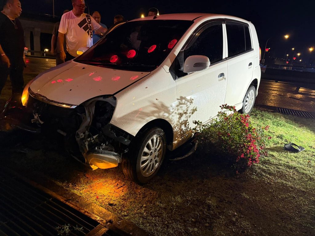 Female Driver Crashes Into Decorative Kangaroo at Mile 3