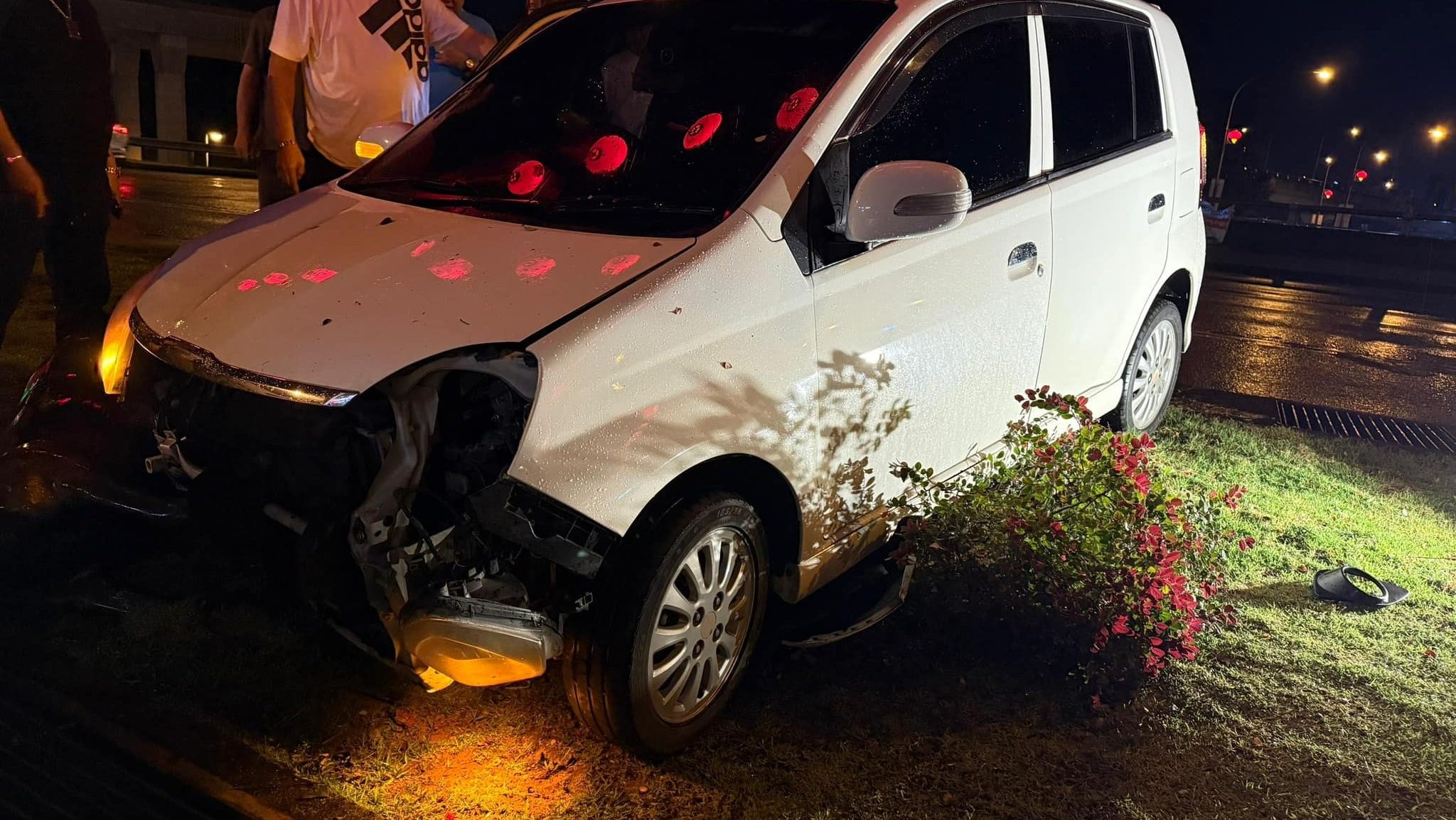 Female Driver Crashes Into Decorative Kangaroo at Mile 3