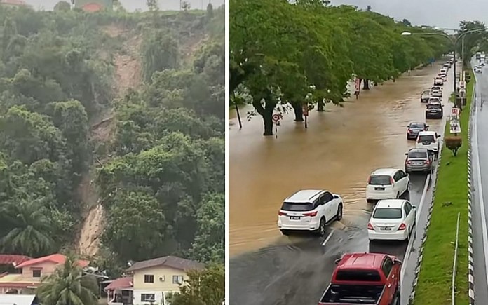 Miri Hit by Landslides and Flash Floods After Heavy Rainfall 2 Miri Hit by Landslides and Flash Floods After Heavy Rainfall
