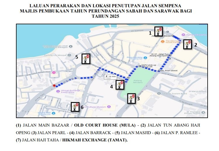 Six Roads to Close for Sabah & Sarawak Legal Year Parade Tomorrow 2 Six Roads to Close for Sabah & Sarawak Legal Year Parade Tomorrow
