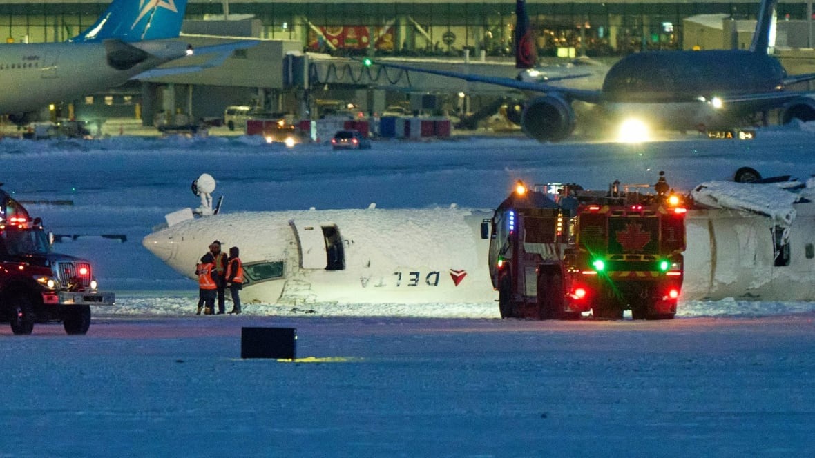 18 Injured as Delta Plane Crashes, Flips at Toronto Pearson Airport 1 18 Injured as Delta Plane Crashes, Flips at Toronto Pearson Airport