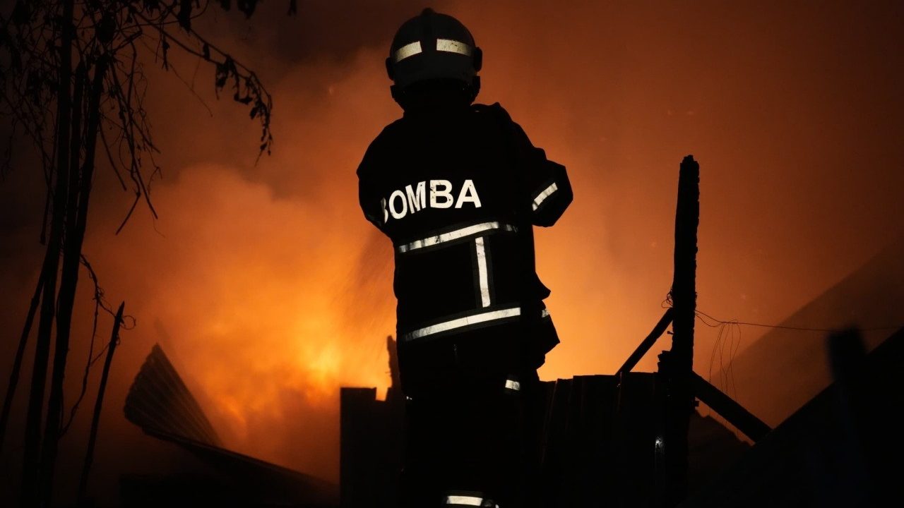 Fire Destroys Two Houses in Kampung Siol Kandis, One Partially Damaged