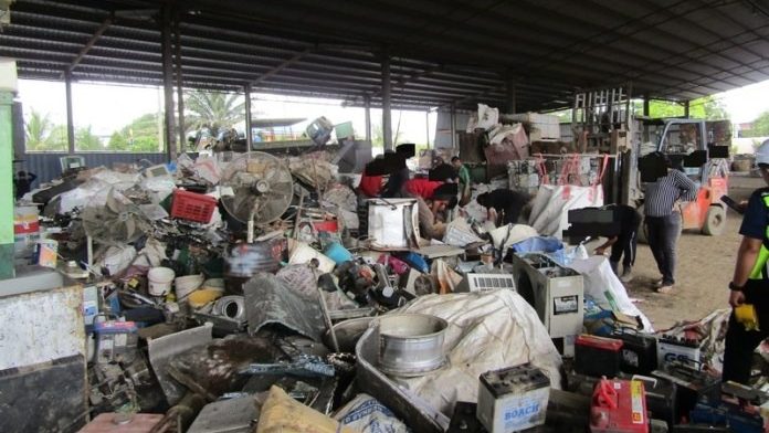 Ops Hazard Over 175 Metric Tons of E-Waste Seized in Sarawak