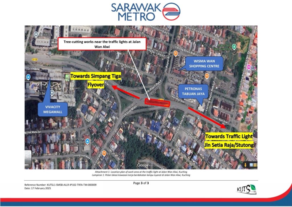 Partial Road Closure at Jalan Wan Alwi for Tree-Cutting Works 2 Partial Road Closure at Jalan Wan Alwi for Tree-Cutting Works