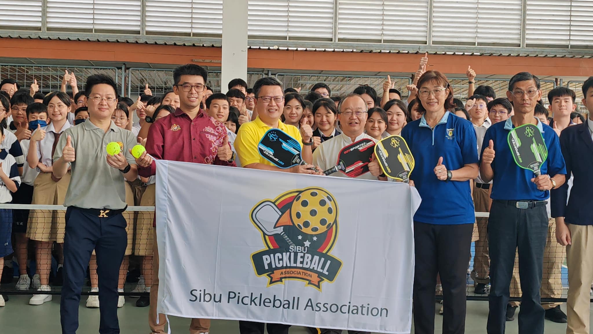 Sibu’s First Pickleball Court at Catholic High School Boosts Sport Growth