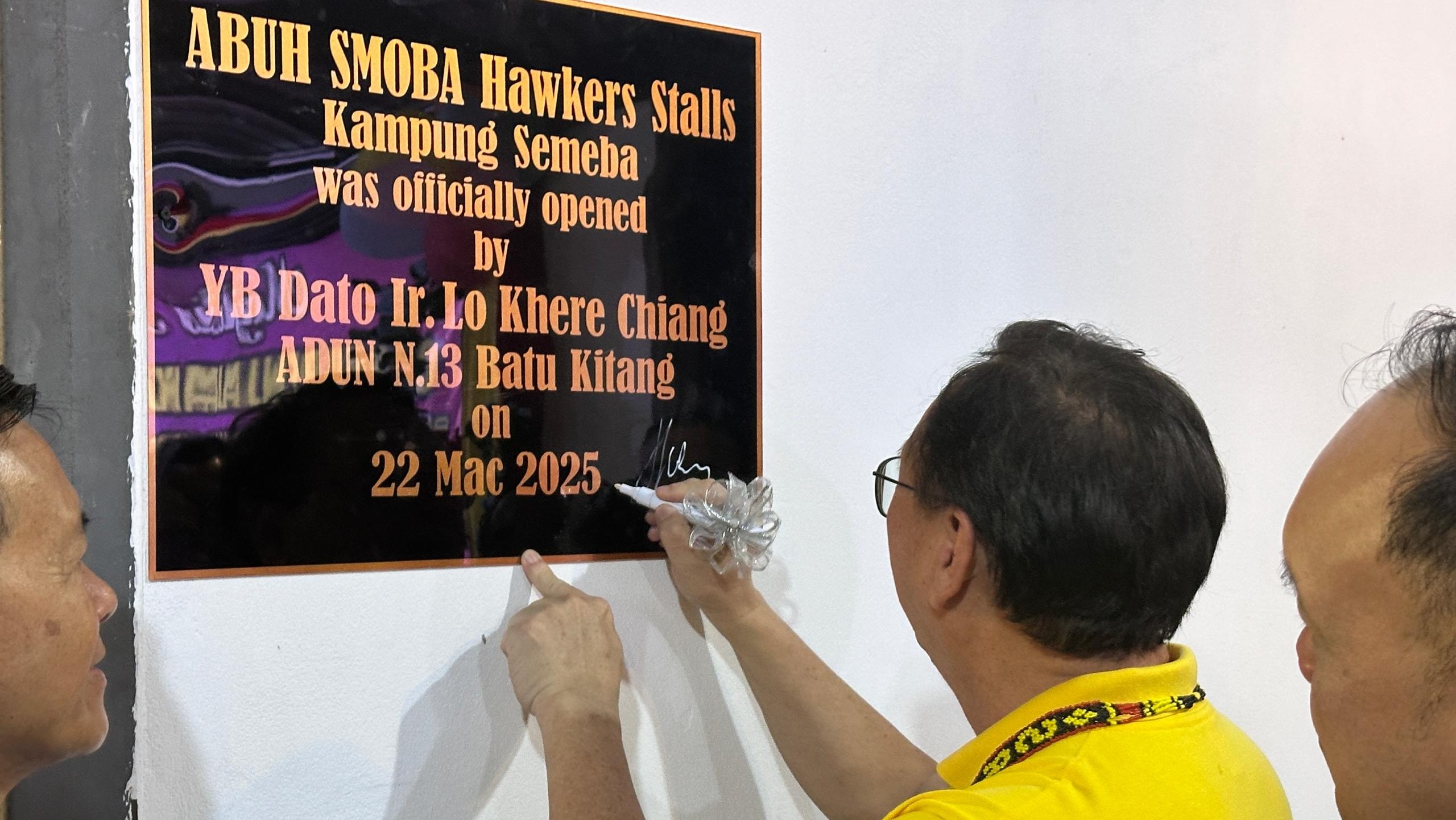 Kampung Semeba Hawker Centre Officially Opens, Bringing Business Opportunities
