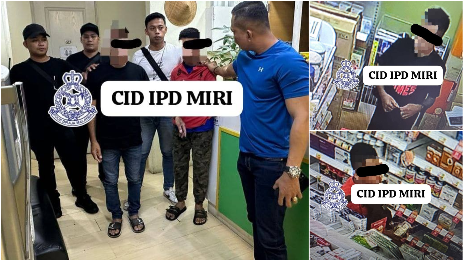 Father and Son Caught Stealing from Pharmacy, Arrested in Miri Raid 1 Father and Son Caught Stealing from Pharmacy, Arrested in Miri Raid