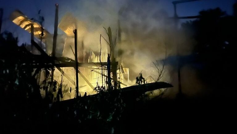 Fire Destroys Six Doors of GOF Barracks on Jalan Lanang, Sibu