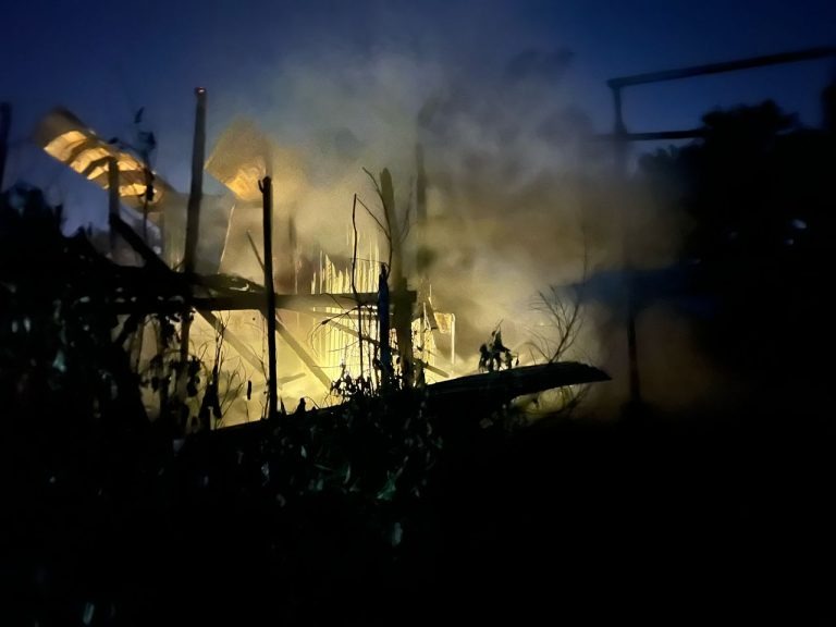 Fire Destroys Six Doors of GOF Barracks on Jalan Lanang, Sibu