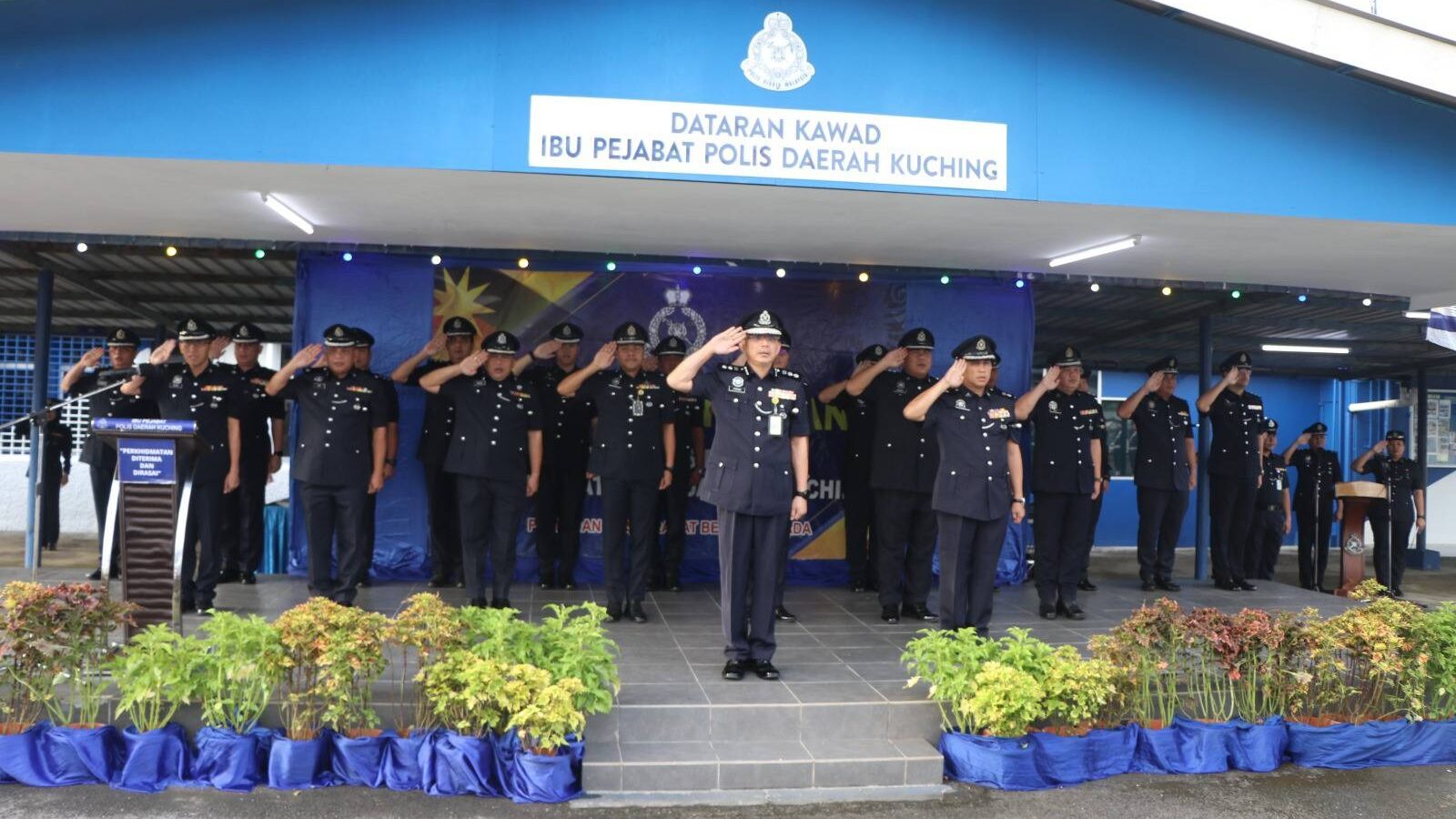 Kuching Police April Assembly Highlights Dedication & Service