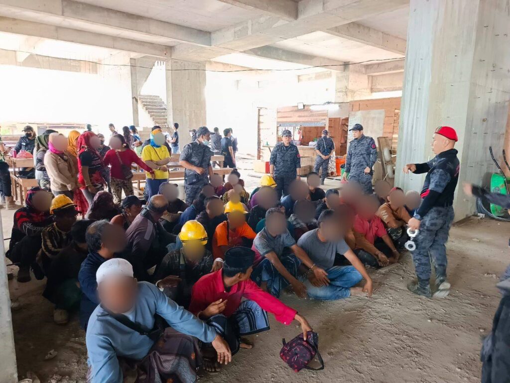 94 Illegal Immigrants Nabbed in Sarawak Factory Ops Sweep