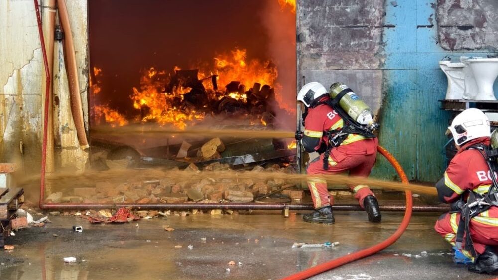 Fire Erupts at Bintawa Plastic Storage Store, No Casualties Reported