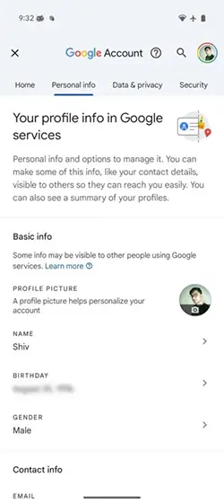 Android 16 May Introduce a Colourful Revamp to Google Account Settings 3 Here's an early look at Android's colorful and 'expressive' Google account settings