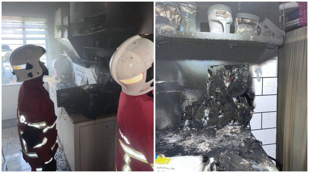 Quick-Thinking Kuching Homeowner Puts Out Kitchen Fire Before Help Arrives