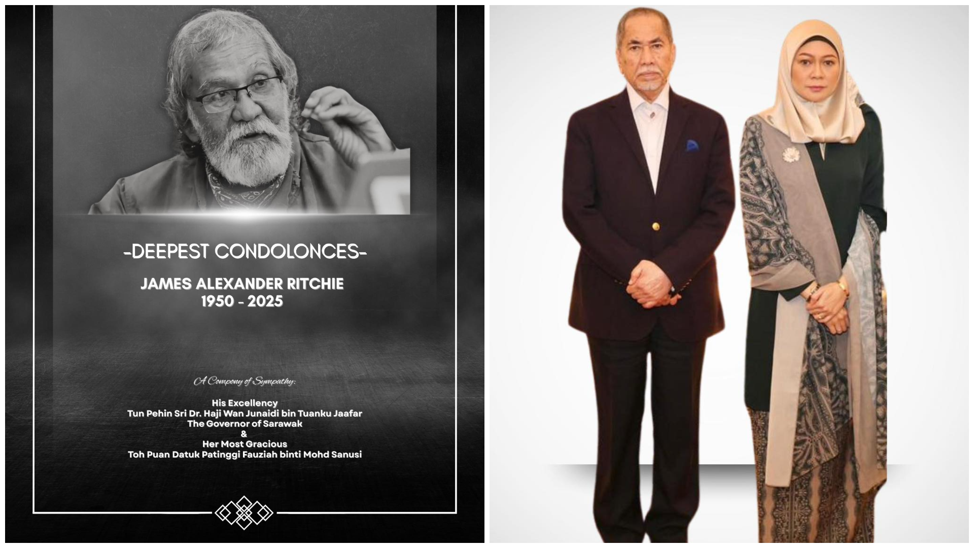 Sarawak Loses a Legend: Governor Pays Tribute to Veteran Journalist James Ritchie