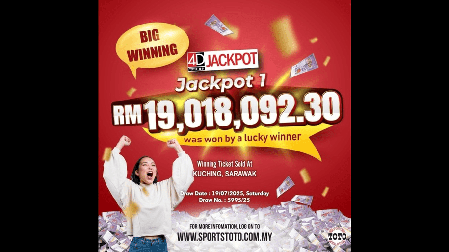 Jackpot Joy: Sarawak Punters Celebrate RM19 Million Toto 4D Win 2 Jackpot Joy Sarawak Punters Celebrate RM19 Million Toto 4D Win