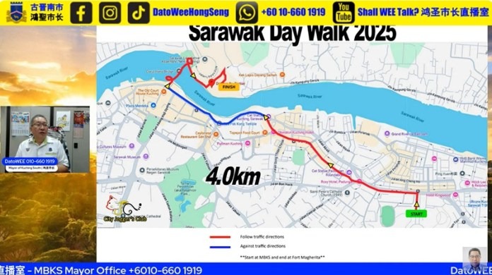 MBKS Mayor Calls for Unity Ahead of Historic 722 Sarawak Day Walk