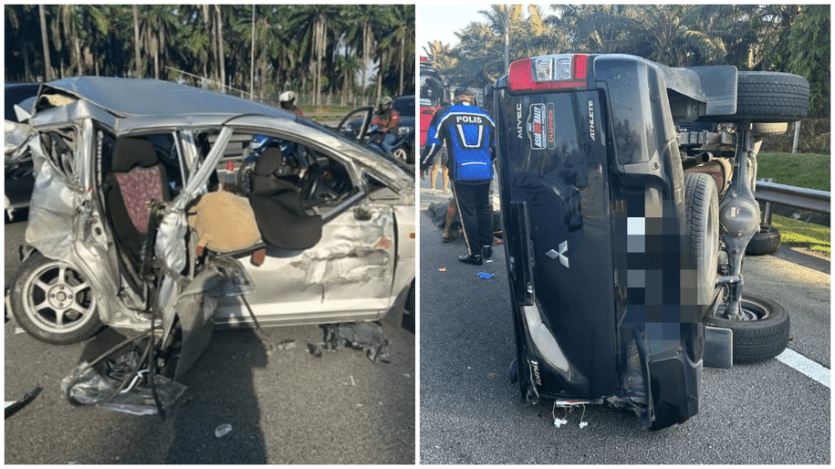 Fatal Crash on PLUS Highway Causes 5km Traffic Jam 1 Fatal Crash on PLUS Highway Causes 5km Traffic Jam