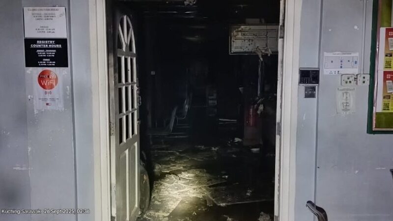 JBPM Controls Kuching Land and Survey Office Fire Within Hours