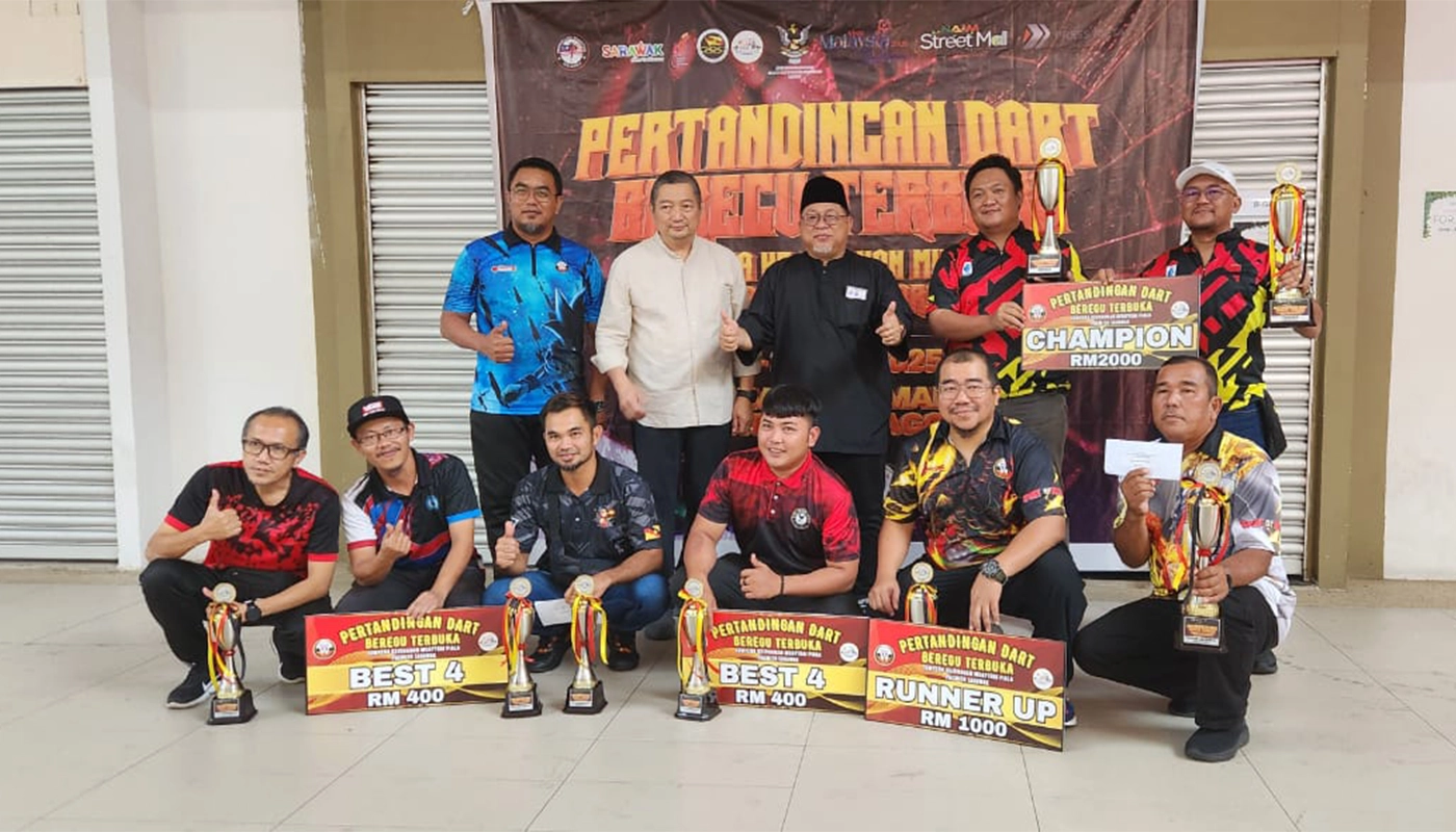 Jimmy and Sofian Seal Victory at Bintulu Open Doubles Darts Event