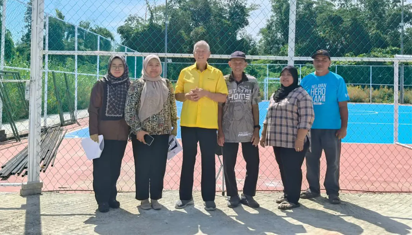 Kampung Pulau Melayu Futsal Court Upgrade Nears Completion Ahead of Schedule