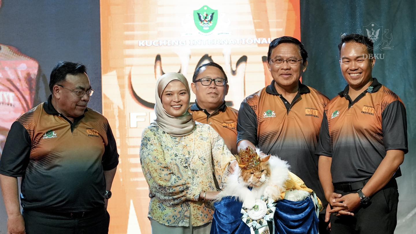 Mr Kiron Crowned Cat Ambassador at Kuching International Cat Festival