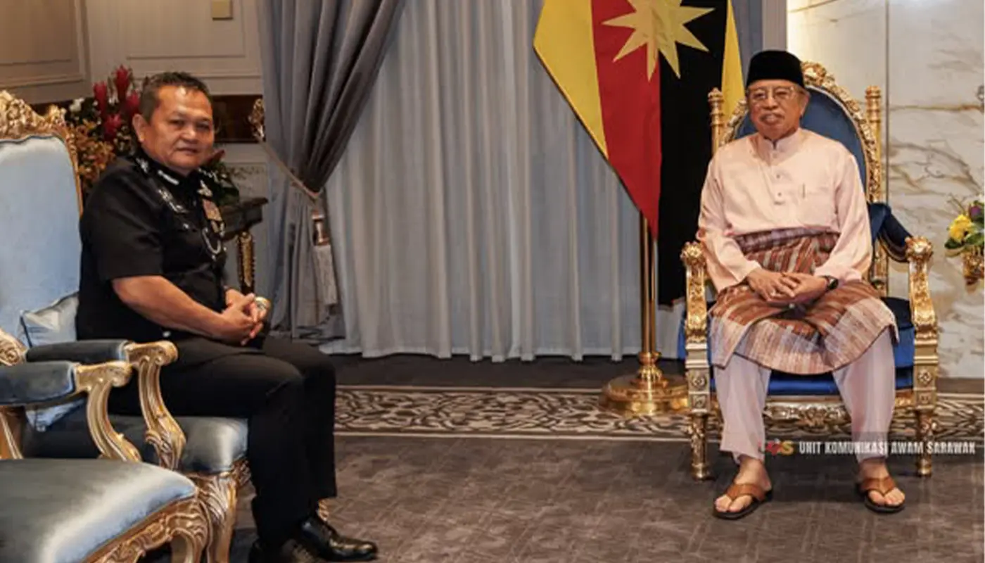 Sarawak Police Commissioner Pays Farewell Visit to Premier Before Retirement