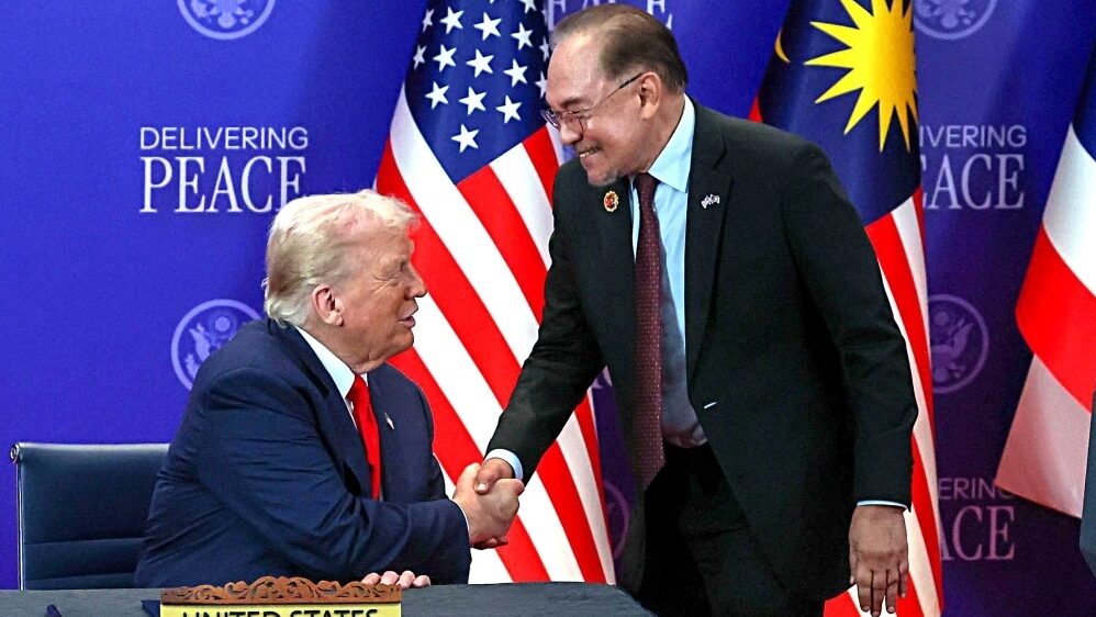 Anwar to Trump about having ‘a lot in common’: ‘I was in prison, you almost got there’ draws laughter at KL summit 1 Anwar to Trump about having ‘a lot in common’ ‘I was in prison, you almost got there’ draws laughter at KL summit