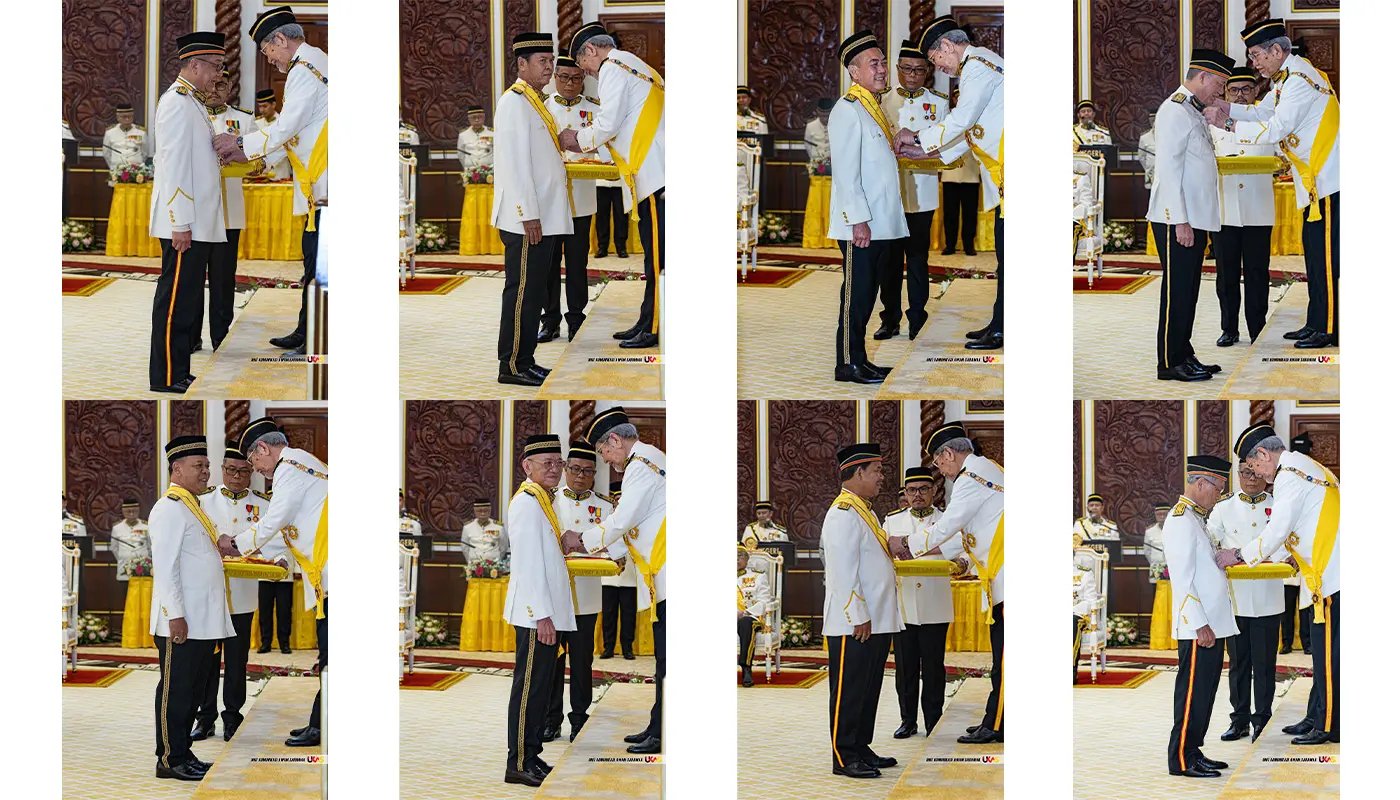 DPM Heads 42 Honoured in Sarawak State Awards