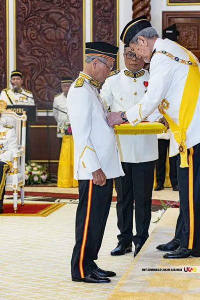 DPM Heads 42 Honoured in Sarawak State Awards