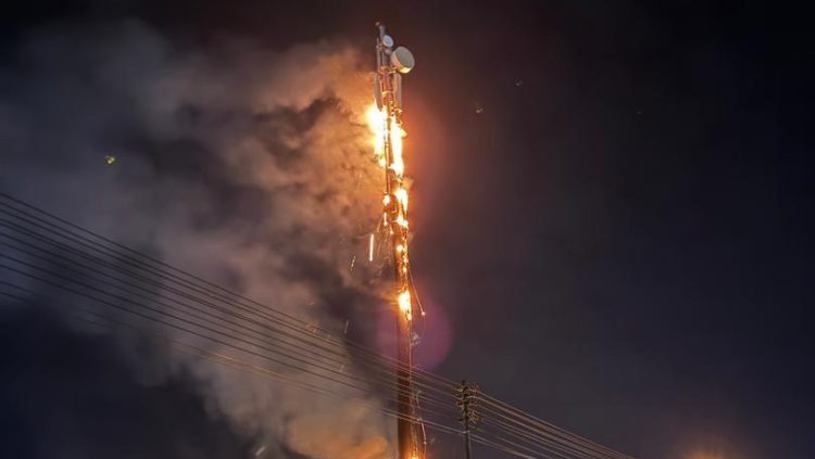 Fire Destroys 60% of Telecommunications Tower in Senadin 1 Fire Destroys 60% of Telecommunications Tower in Senadin
