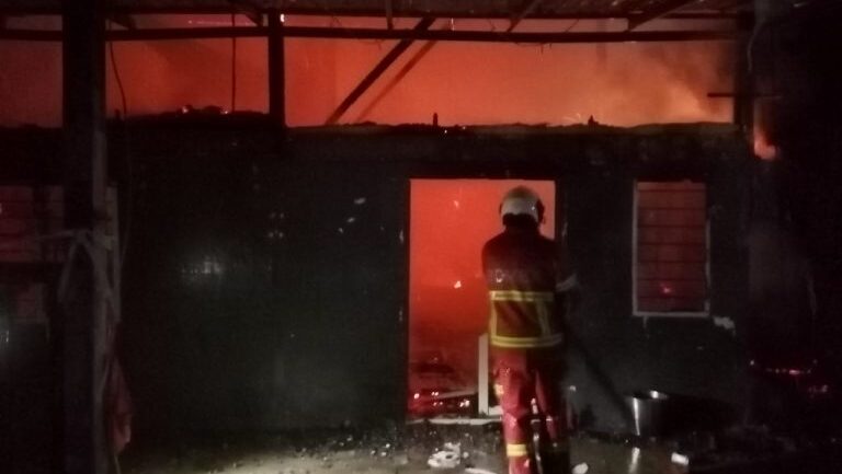House Burned Down in Kampung Siol Kandis Fire