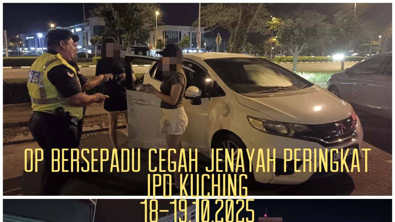 Kuching Police Step Up Patrols with Two Major Crime Prevention Ops