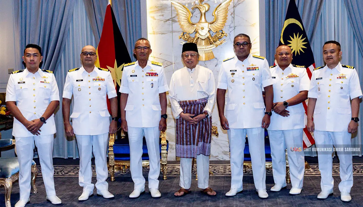 Sarawak Premier Hosts Eastern Fleet Commander’s First Official Visit