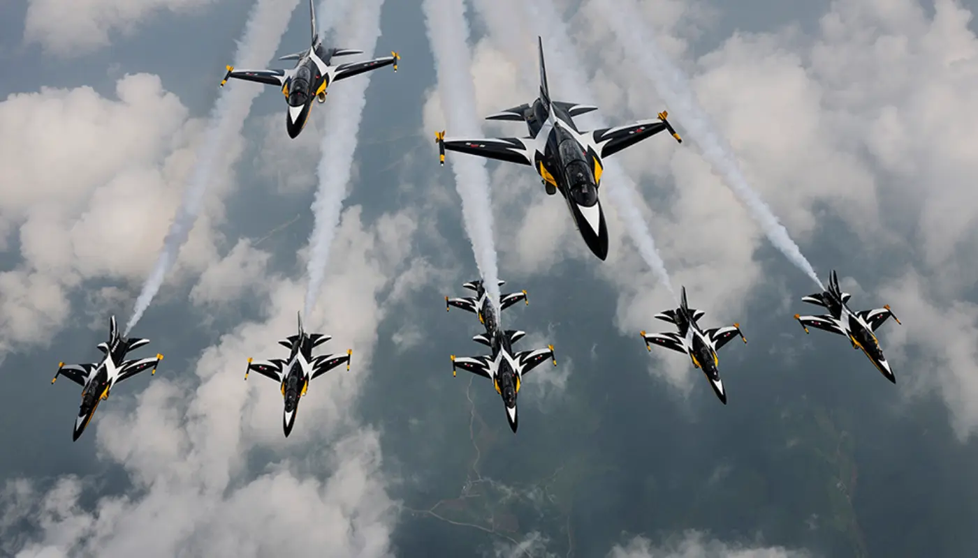 South Korea's Black Eagles on display at ADEX 2025