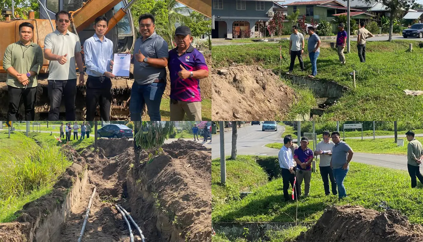 Kuala Lama Drainage Upgrade Begins Under RTP 2025 1 Sarawak, Sarawak News, Mukah, Mukah News, Kuala Lama, Kuala Lama News