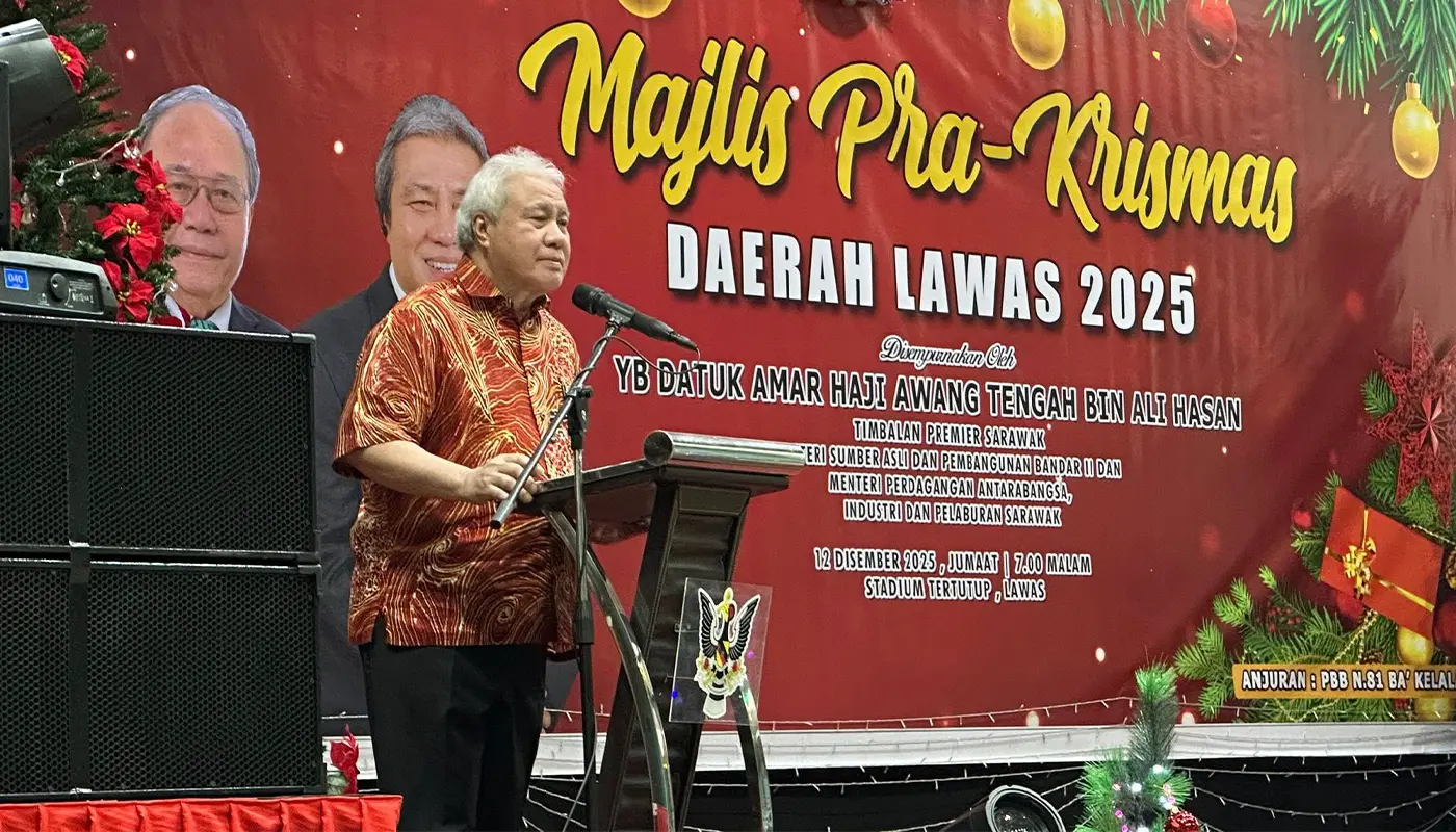 Sarawak, Sarawak News, Lawas, Lawas News, Awang Tengah, PBB, Pre-Christmas Celebration, Community Unity, Multi-racial Society, Sarawak Development