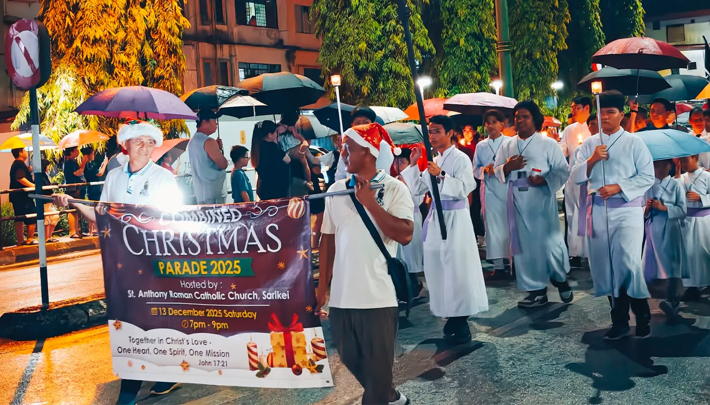 Sarawak, Sarawak News, Sarikei, Sarikei News, Christmas Parade, Community Harmony, Interfaith Unity, Cultural Celebration, St Anthony Catholic Church
