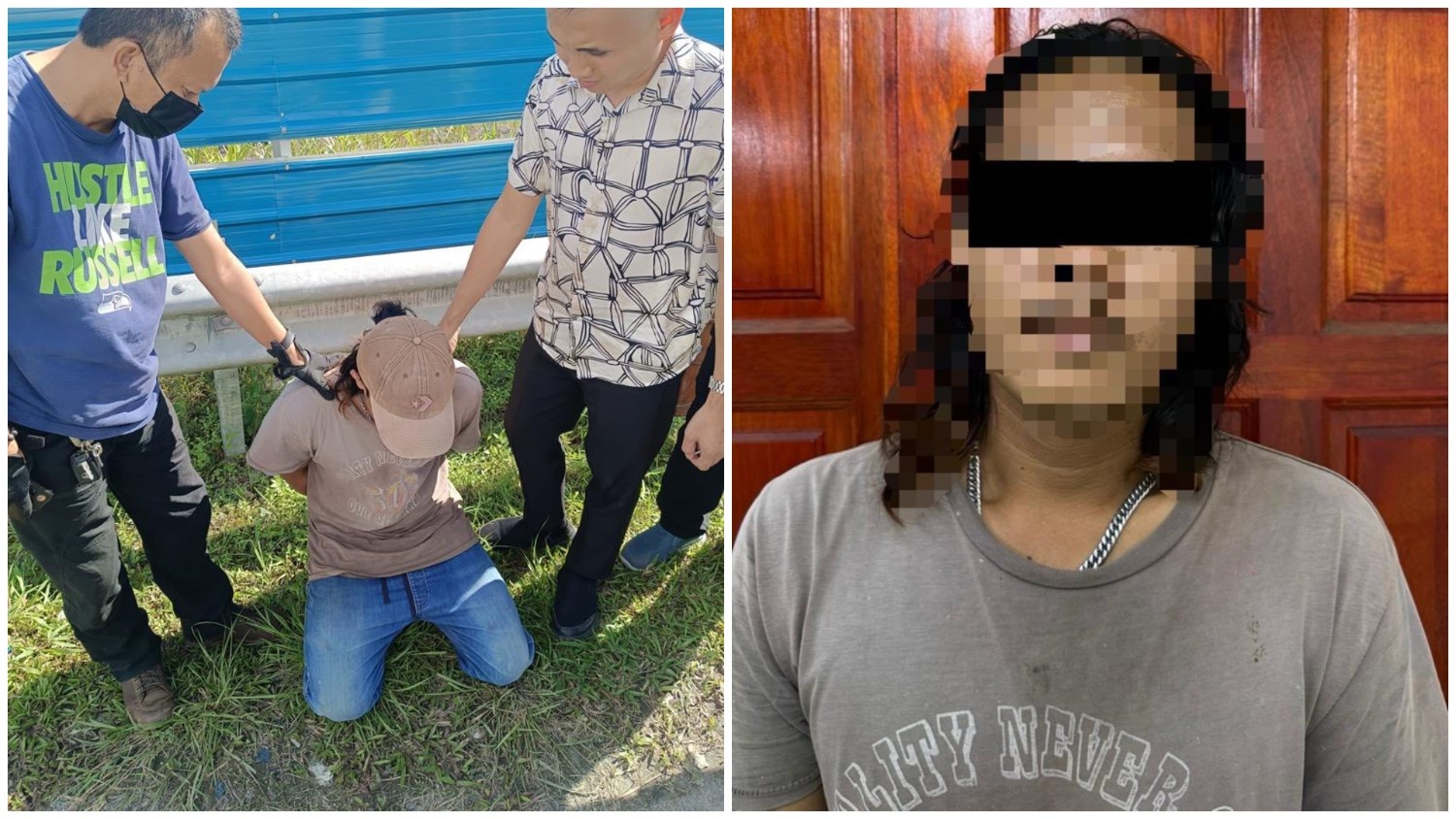 Foreign Construction Worker Caught With Drugs on Pan Borneo Road