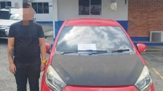 Kuching Man Arrested for Using Fake Vehicle Number to Avoid Bank Towing