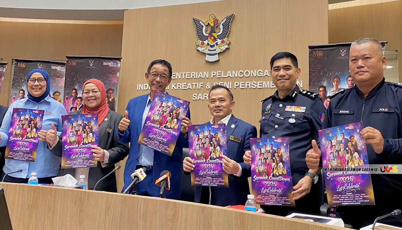 Sarawak, Sarawak News, Kuching, Kuching News, Countdown 2026, New Year Celebration, Tourism Sarawak, Abdul Karim Rahman Hamzah, Judika, Guinness World Record