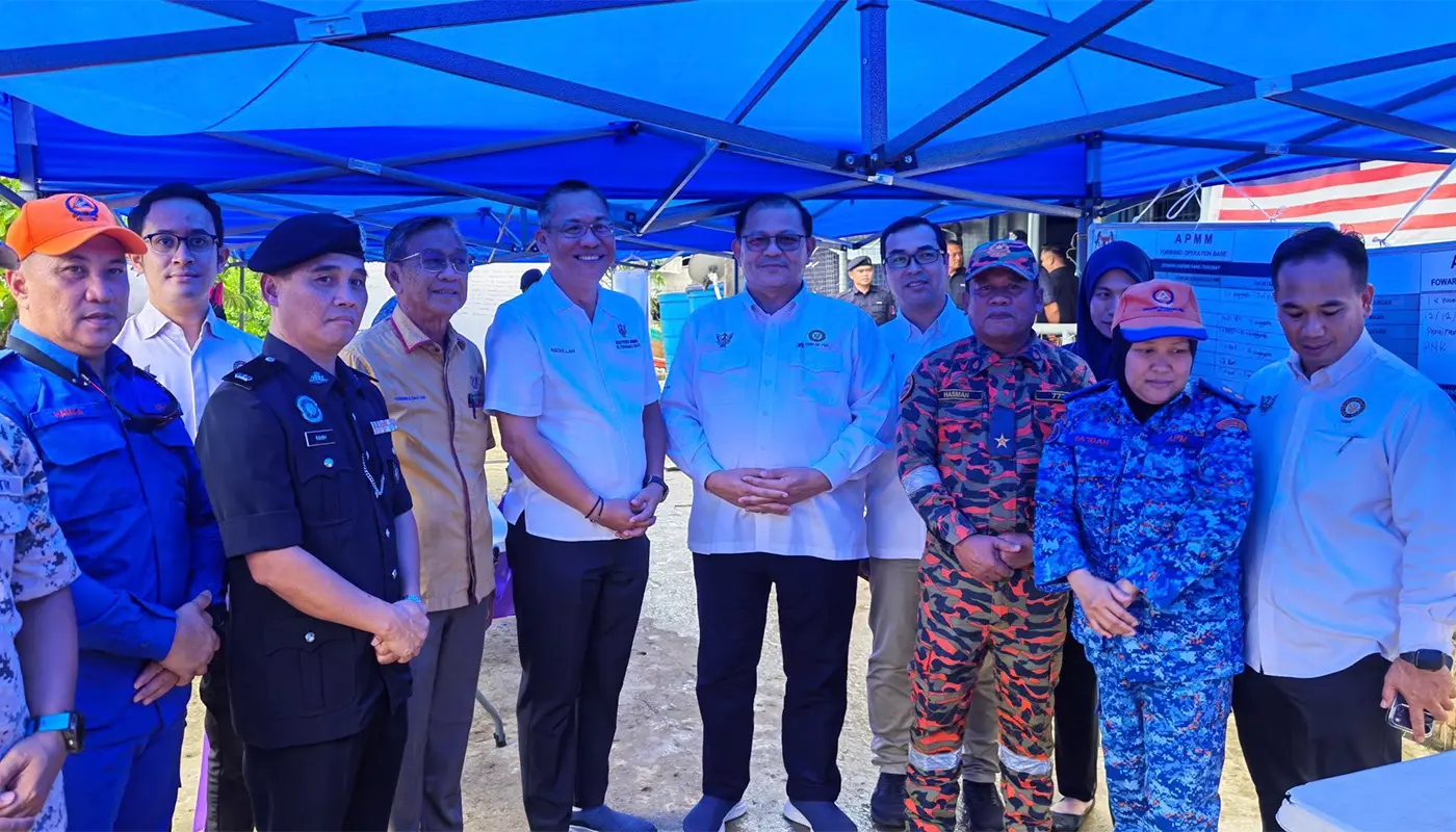 Leaders Review SAR Efforts for Missing Man in Pulau Bruit 1 Sarawak, Sarawak News, Daro, Daro News, Pulau Bruit, Semop, Tanjung Manis, Search and Rescue, Maritime Safety, Monsoon Winds