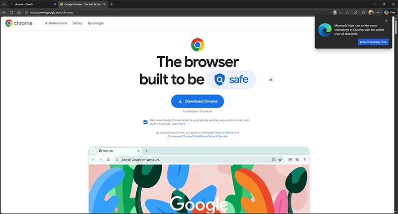 United States, United States News, Microsoft, Windows, Google Chrome, Microsoft Edge, Browser Security, Online Safety, Microsoft News, Windows News