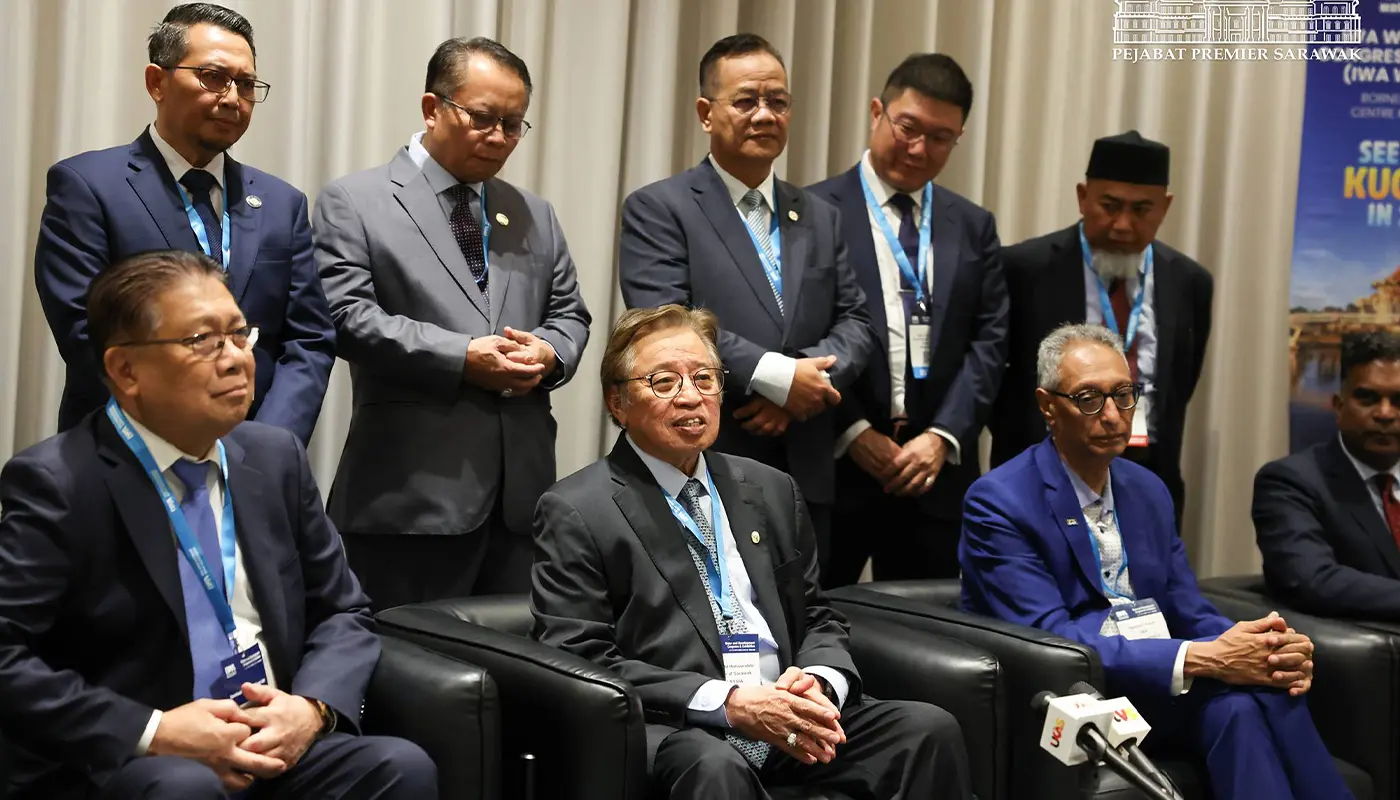 Sarawak to Host BIWWEC 2026 and WWCE 2028 Global Water Events 1 Sarawak, Sarawak News, Bangkok, Bangkok News, BIWWEC 2026, WWCE 2028, Water Industry, Wastewater, Abang Johari, IWA, Global Conferences, Sustainability