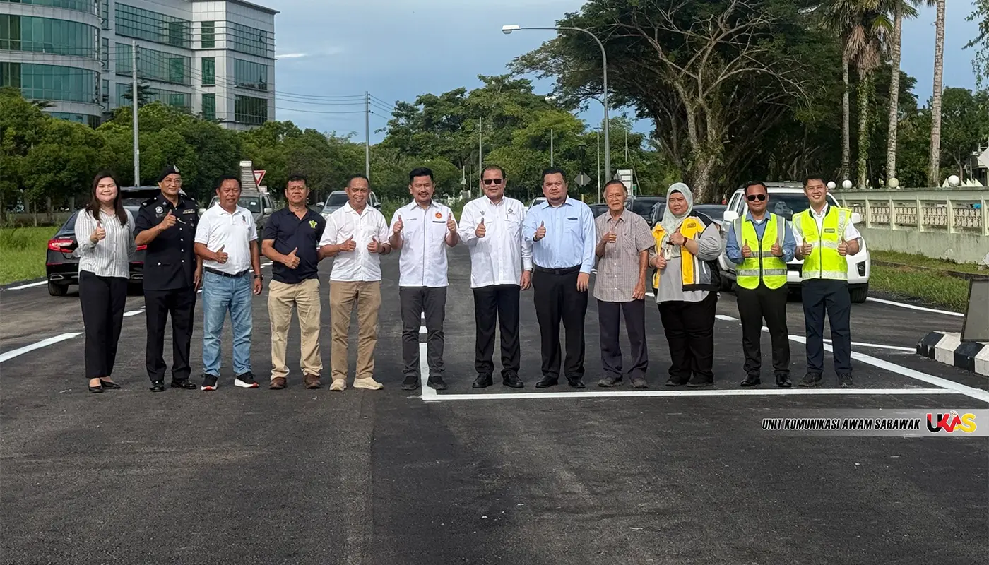 Sarawak, Sarawak News, Mukah, Mukah News, Jalan Wawasan, Smart Traffic Lights, Road Safety, Sarawak Development, Transport Sarawak