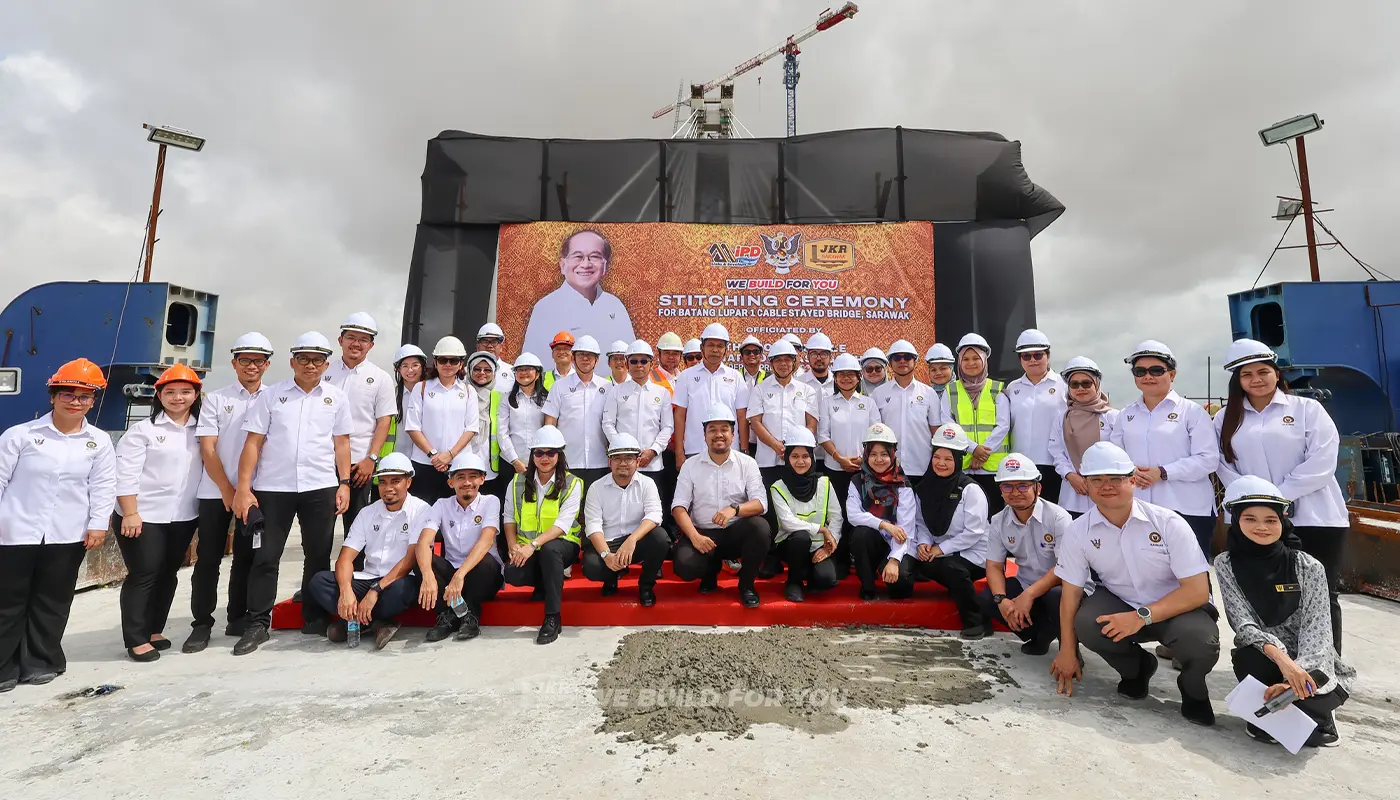 Batang Lupar Bridge 1 Stitching Ceremony Marks Major Milestone 1 Sarawak, Sarawak News, Samarahan, Samarahan News, Batang Lupar Bridge, Infrastructure Development, JKR Sarawak, Connectivity, Engineering Landmark, Sebuyau, Triso