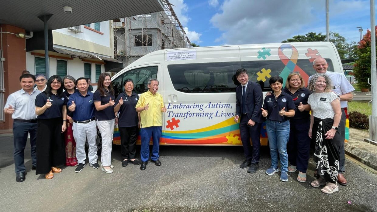 Church Donates Van to Boost Kuching Autistic Association’s Programs