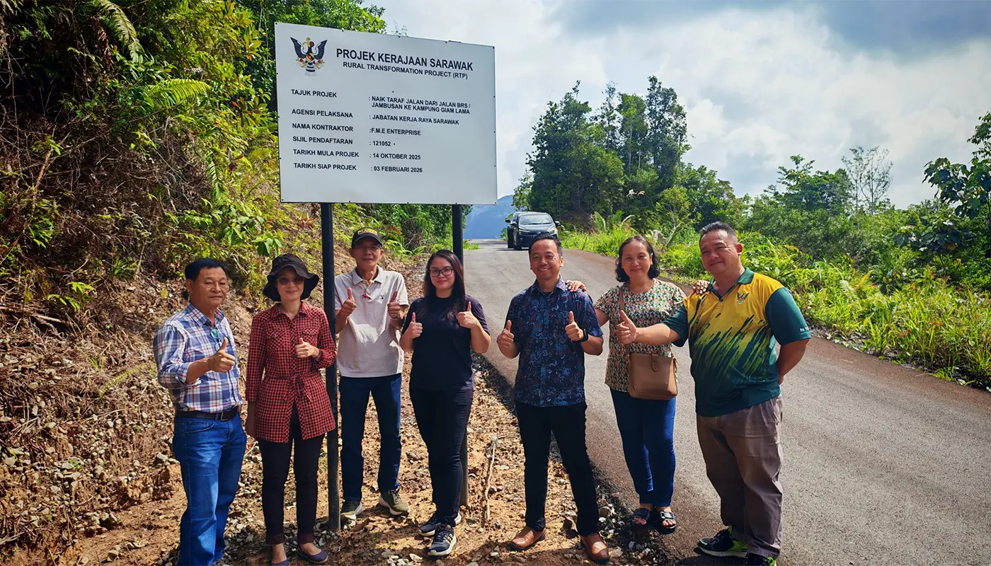 Sarawak, Sarawak News, Padawan, Padawan News, Rural Development, Infrastructure, Road Upgrading, Mambong DUN, RTP, Community Development, Sarawak Government