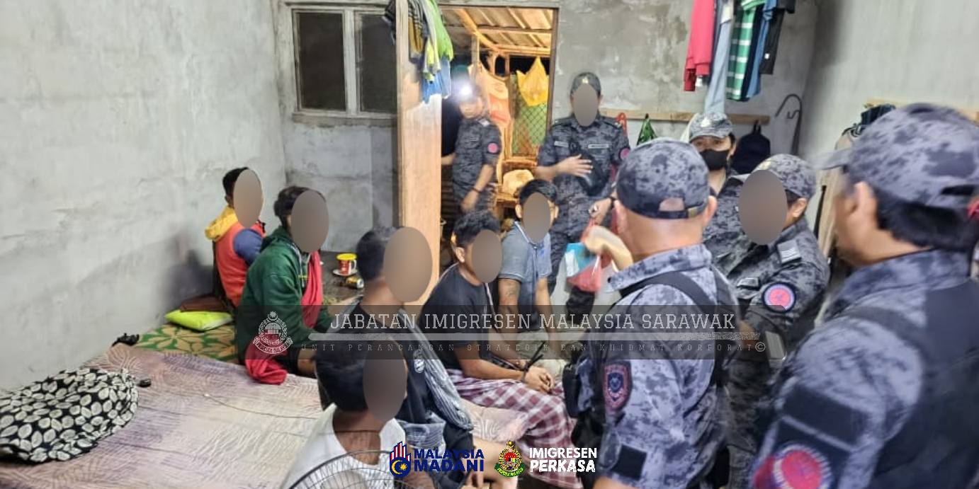 Kuching Immigration Cracks Down on Foreigners Without Papers